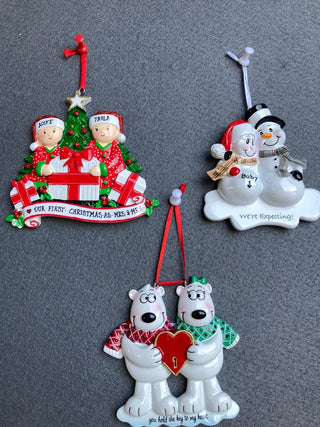 Personalized Xmas tree decorations