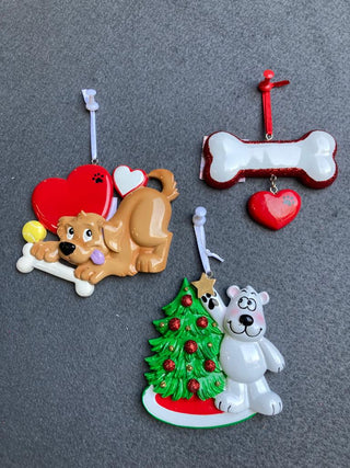 Personalized Xmas tree decorations